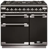 Kuchenki gazowo-elektryczne - Falcon Elise 90 Czarny szczotkowany nikiel - miniaturka - grafika 1