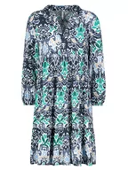 Sukienki - Sublevel Sukienka w kolorze granatowo-turkusowym - miniaturka - grafika 1