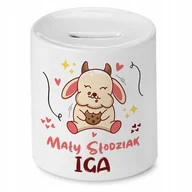 Skarbonki - Skarbonka 330 ml Dla Igi Córki Dziecka Prezent z Nadrukiem ze Zdjęciem + Opakowanie na prezent (wzór 04) - miniaturka - grafika 1