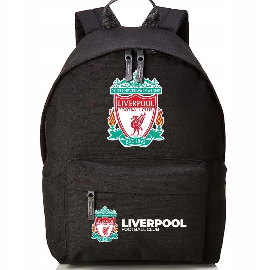 Plecak Szkolny Czarny LIVERPOOL FOOTBALL CLUB Kluby Piłkarskie Piłkarze Wz