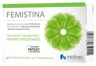 Medimes Sp. z o.o. Medimes Sp z o.o Femistina układ moczowy 20 kapsułek - Układ moczowy i płciowy - miniaturka - grafika 1