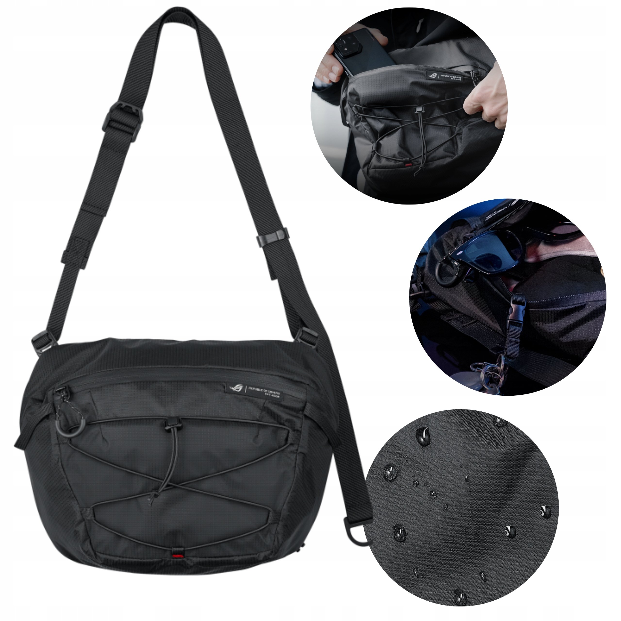 Torba Asus Rog Archer BC1004 wodoodporna czarna nerka