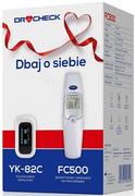 Termometry - DIAGNOSIS DR CHECK promocyjny zestaw Termometr bezdotykowy na podczerwień FC 500 + pulsoksymetr napalcowy YK-82C GRATIS ! - miniaturka - grafika 1