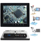 Mikroskopy i lupy - Wyświetlacz Do Mikroskopu Stereoskopowego Cyfrowego HDMI VGA 8 cali Techrebal - miniaturka - grafika 1