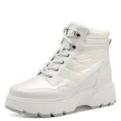 Śniegowce damskie - Tamaris Damskie buty WL Lace Boot 1-26245-45 śniegowce, białe, 40 EU, biały, 40 EU - miniaturka - grafika 1