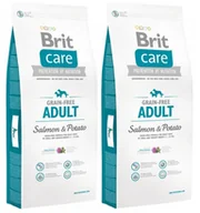 Mokra karma dla psów - Brit Care Grain-free Adult Salmon & Potato 2x12kg + PRZESYŁKA GRATIS! 11800-uniw - miniaturka - grafika 1