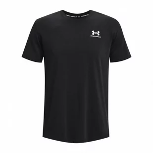 Męski t-shirt z nadrukiem Under Armour UA Icon Fleece Crew - czarny - UNDER ARMOUR - Koszulki sportowe męskie - miniaturka - grafika 1