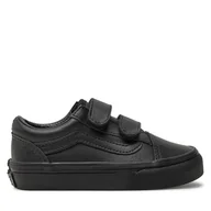 Buty dla chłopców - Sneakersy Vans Old Skool V Classic VN000CYAHF91 Czarny - miniaturka - grafika 1