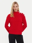 Swetry damskie - Morgan Golf 232-MSTORI Czerwony Regular Fit - miniaturka - grafika 1