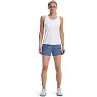 Spodnie sportowe damskie - Damskie szorty do biegania UNDER ARMOUR Qalifier Speedpocket Short - niebieskie - miniaturka - grafika 1