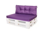 Poduszki ogrodowe - Zestaw Poduszek Na Meble Z Palet: 120X50X50/ Wodoodporne Poduszki Ogrodowe, Kolor Ciemny Fiolet - miniaturka - grafika 1