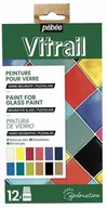 Farby i media malarskie - Farby Witrażowe Do Szkła Pebeo Vitrail 12X20Ml - miniaturka - grafika 1