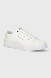 Tommy Hilfiger tenisówki TH HI VULC LOW CANVAS męskie kolor biały FM0FM04882 - Trampki męskie - miniaturka - grafika 1