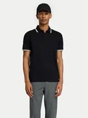 Koszulki męskie - Selected Homme Polo 16095852 Czarny Slim Fit - miniaturka - grafika 1