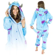 Stroje karnawałowe - Sulley – Potwory I Spółka Kigurumi Onesie Dres Piżama Kombinezon Xl - miniaturka - grafika 1