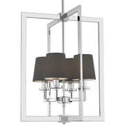 Lampy sufitowe - Lampa stylowa wisząca LONDON P04021CH-BK - Cosmo Light - miniaturka - grafika 1