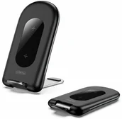 Ładowarki do telefonów - Duzzona ładowarka magnetyczna Qi stojak podstawka 15W czarna (W2) - miniaturka - grafika 1