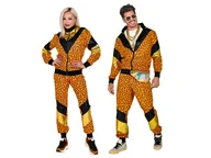 Stroje karnawałowe - Kostium Disco Dres pomarańczowy w cętki - miniaturka - grafika 1