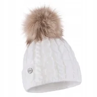 Czapki damskie - ELIMELI Damska Ciepła Czapka Zimowa Biała - miniaturka - grafika 1