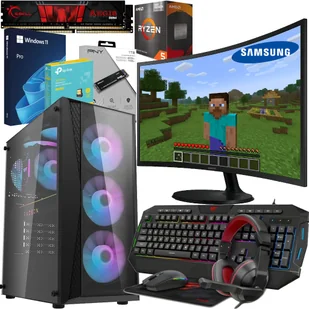 ZESTAW Komputer RYZEN 5|Radeon VEGA 11|16GB|1000GB|SAMSUNG|Windows 11 PRO - Zestawy komputerowe - miniaturka - grafika 1