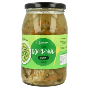 Ogórkowa z ryżem (wegańska) 900ml - Szybkie dania obiadowe - miniaturka - grafika 1