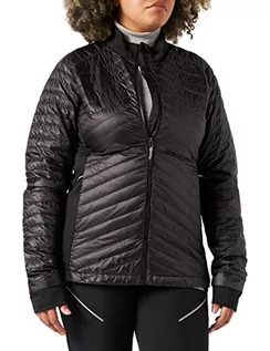 Kurtki damskie - Odlo damski midlayer Full Zip Helium Cocoon kurtki puchowej, czarny, l 52773115000L - grafika 1