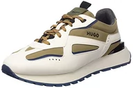 Trampki męskie - HUGO Męskie trampki Cubite_Runn_mepu, Light Pastel Brown233, 45 EU - miniaturka - grafika 1