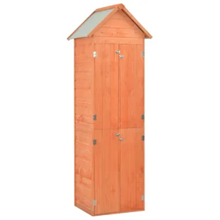 vidaXL Schowek ogrodowy, 71 x 60 x 213 cm, drewniany - Altany ogrodowe - miniaturka - grafika 9