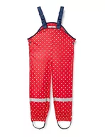 Spodnie i spodenki dla chłopców - Playshoes Dziecięce spodnie przeciwdeszczowe unisex z kropkami, czerwony (rot 8), 98 - miniaturka - grafika 1