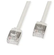 Patchcordy - ROLINE U/FTP Data Center Patch Cord Cat.6A Class EA, LSOH, Slim, Ultra Short Connector, szary, 3 m - miniaturka - grafika 1