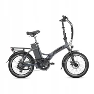 Rowery elektryczne - Rower Elektryczny, Jobobike, 25 Km/h, zasięg 70 Km, Szary - miniaturka - grafika 1