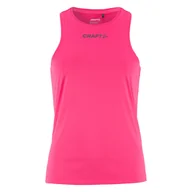 Koszulki i topy damskie - Damska koszulka bez rękawów CRAFT CORE ESSENCE SINGLET 2 W 1915290-738000 – Różowy - miniaturka - grafika 1