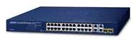 Switche - PLANET 24-Port 10/100/1000T 802.3at Nie zarządzany Gigabit Ethernet - miniaturka - grafika 1