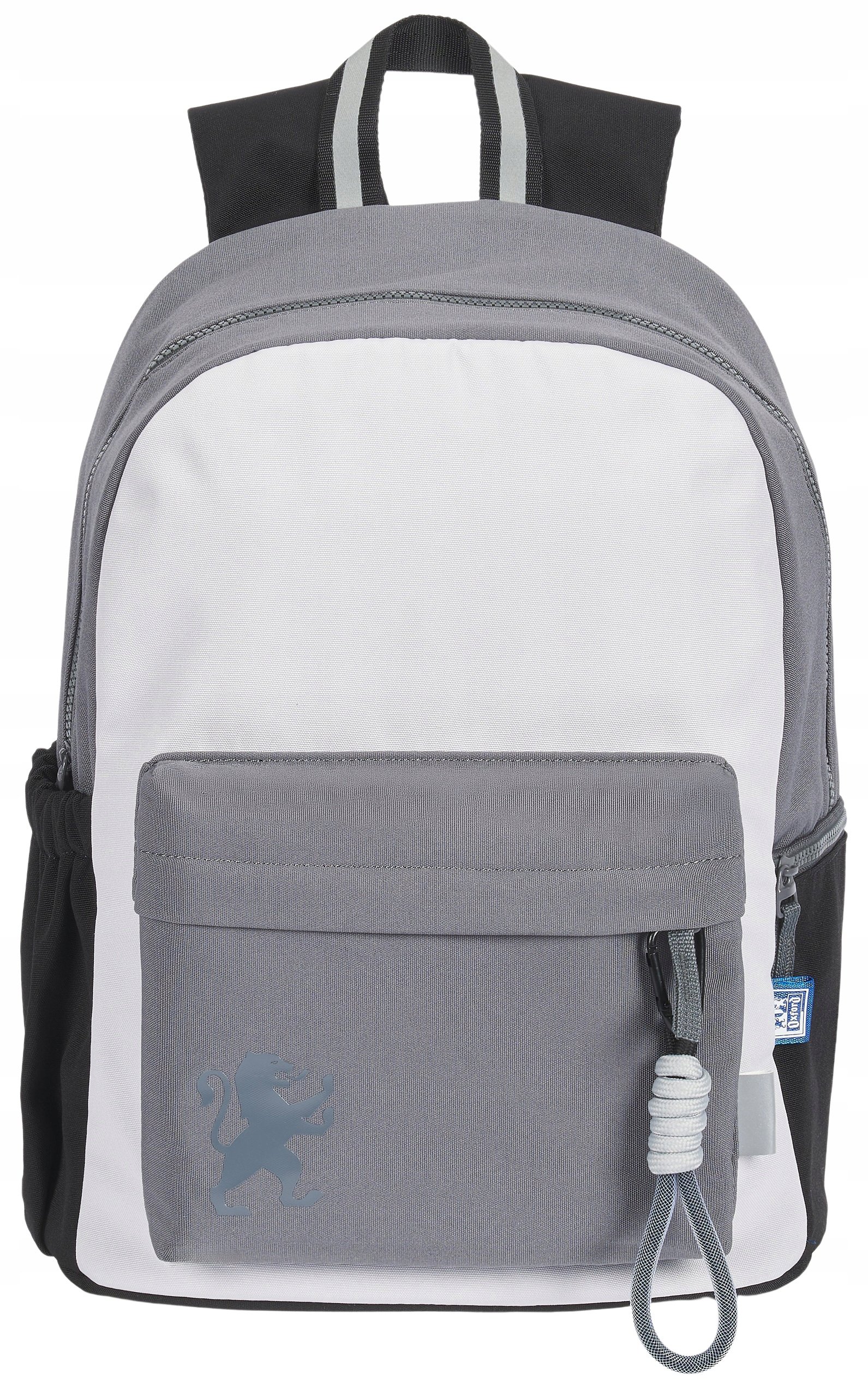Plecak Młodzieżowy Oxford Funky – Szary 2 Komory Mieści A4 25L
