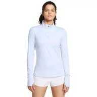 Bluzy sportowe damskie - Damska bluza do biegania nierozpinana bez kaptura Under Armour UA Launch Pro Half Zip - niebieska - UNDER ARMOUR - miniaturka - grafika 1