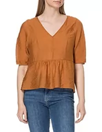 Bluzki damskie - Sisley Bluzka damska, Pomarańczowy 37, L - miniaturka - grafika 1