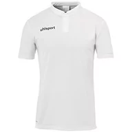 Koszulki męskie - uhlsport Męska koszulka polo, biała, 140, biały - miniaturka - grafika 1