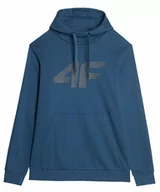 Bluzy męskie - Bluza męska 4F Sportowa z kapturem Kangurka granat - miniaturka - grafika 1