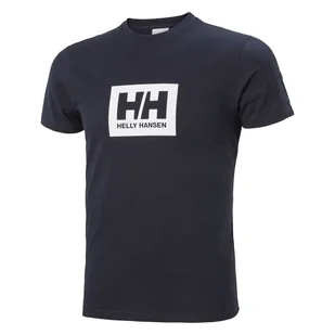 Męska Koszulka z krótkim rękawem HELLY HANSEN HH BOX T 53285_599 – Granatowy - Koszulki męskie - miniaturka - grafika 1