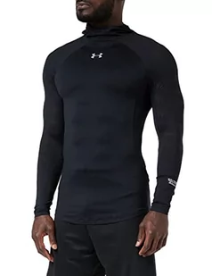 Under Armour męska koszulka do strzelania z długim rękawem z raglanowymi rękawami rozgrzewka Black / Black / Silver (001) L - Koszulki męskie - miniaturka - grafika 1