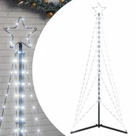 Ozdoby bożonarodzeniowe - vidaXL Lampki choinkowe, 363 LED, zimne białe światło, 182 cm - miniaturka - grafika 1