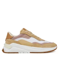 Sneakersy damskie - Sneakersy BOSS Skylar Runn 50541617 Beżowy - miniaturka - grafika 1