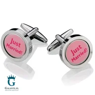 Spinki do mankietów i krawatów - Galante Spinki do mankietów X2 Dla nowożeńców - miniaturka - grafika 1