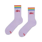 Skarpetki damskie - ZOOKSY Skarpety Długie Para, Prezent na Walentynki, LGBT Tęczowe, 36-40 - miniaturka - grafika 1