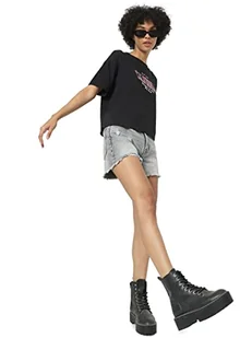 ONLY Onlfine Hw Reg DST Raw DNM Anabox szorty damskie, szary denim, M - Spodenki damskie - miniaturka - grafika 1