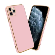 Etui i futerały do telefonów - Pokrowiec Do Apple iPhone 11 PRO MAX Etui w Glossy Róż - Złoto TPU Silikonowe Obudowa Case Cover Cadorabo - miniaturka - grafika 1