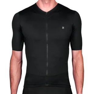Koszulka Rowerowa z krótkim rękawem męska Luxa Supreme Black - Koszulki rowerowe - miniaturka - grafika 1