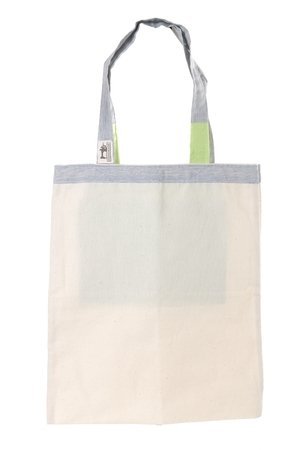 Ekologiczna Torba Na Zakupy „Handmade” - Kremowo-Zielona