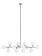 Lampy sufitowe - Kaspa : Lampa wisząca Cumulus 1 srebrna 10751143 - miniaturka - grafika 1