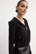 Swetry damskie - Patrizia Pepe kardigan kolor czarny 2K0306 K221 - miniaturka - grafika 1